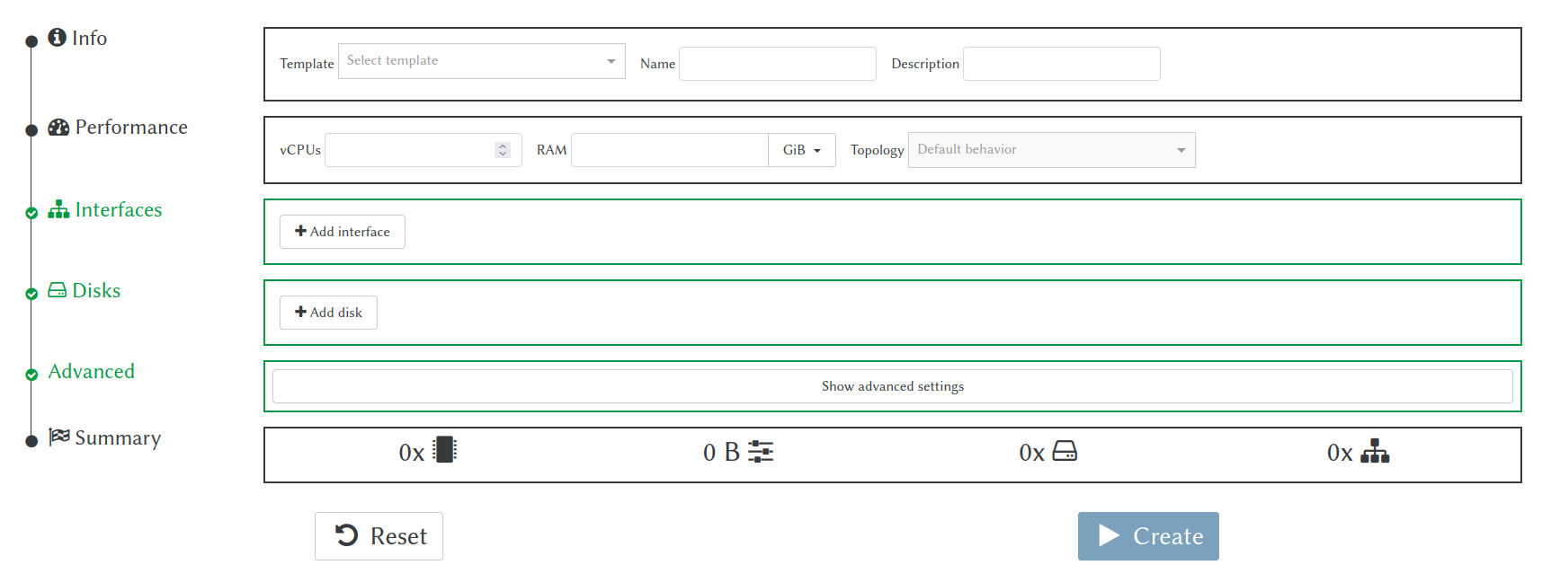 Erstellung einer VM in XenOrchestra